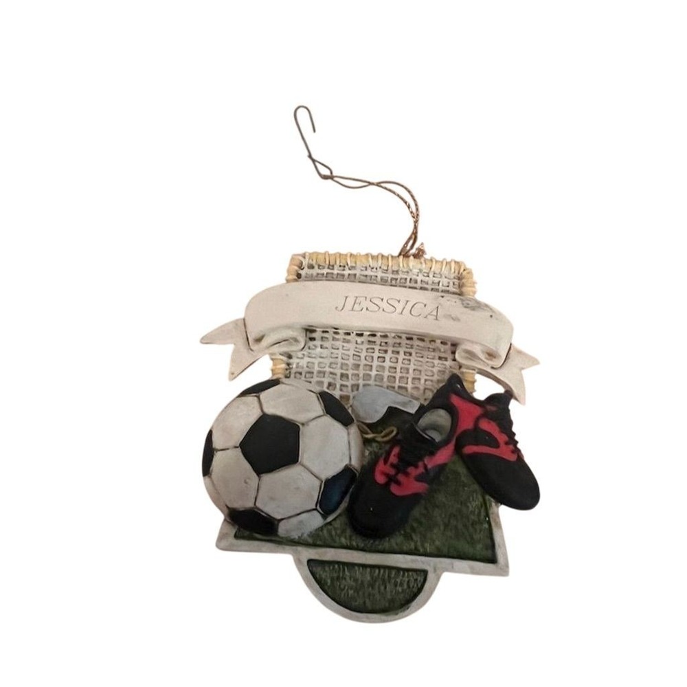 Kurt S Adler Soccer Christmas Ornament Customizable with Name Jessica‎